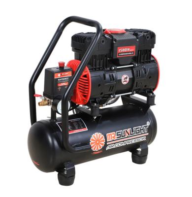 China OIL-LESS Compressor 12L 2pole 1500W 2850rpm High Speed ​​Technology Korean Low Quality Piston No Air Oil Free Compressor Portable Pump Air for sale