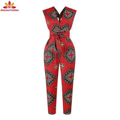 China China Factory Cotton Good Price African Print Overalls Overalls African Clothing Women Women Good Price In Stock for sale