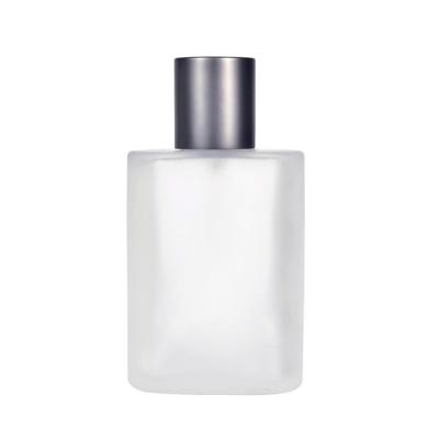 China 30ml 50ml 100ml Cosmetic Perfume Bottle Custom Luxury Clear Frosted Glass Empty Perfume Spray Bottle for sale