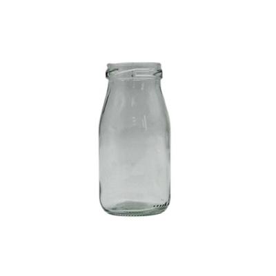 China High Quality Food Grade Round 200ml Factory Price Glass Clear Milk Bottle For Milk for sale