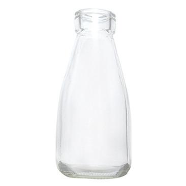 China Food wholesale clear 220ml empty milk bottle for sale