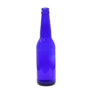 China Custom 500ML Beverage Beer Bottle 330ml Glass Bottle 330ml Empty Blue Beer Standard Glass Bottle for sale