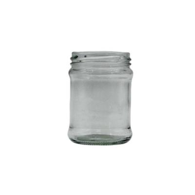 China Wholesale Different Size Food Container Mason Jar Clear Glass Storage Airtight Clear Glass Jar With Stainless Screw Lids for sale