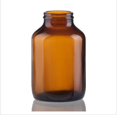 China 50cc~675cc Medicine OEM Empty Tablet Bottle Vitamin Glass Bottles For Pill Tablet Amber Glass Medicine Bottle for sale