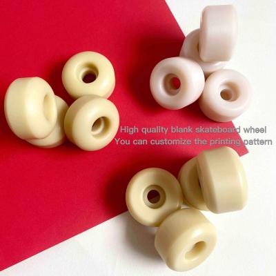 China Adult the same quality to the conical color PU outdoor skateboard wheels 51mm 58DAAB 60DAAB 90% rebound 51*32mm skateboard wheel for sale