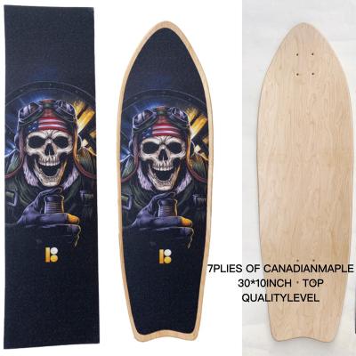 China Adult Skateboard Decks Good Quality Surf Skate Deck Canadian Maple And Bamboo Epoxy Glue Good Material for sale