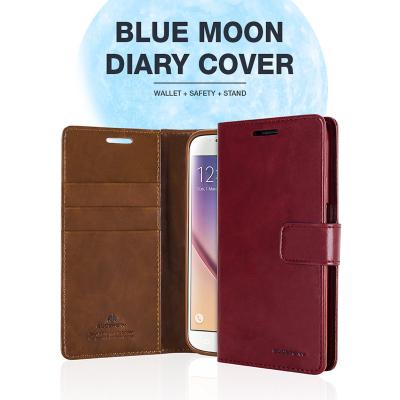 China Wholesale Mold Leather Wallet Cell Diary PU Goospery Bluemoon Cell Phone Leather Case for sale