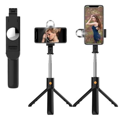 China ABS Custom 360 Degree Rotating Aluminum Flexible Stabilizer Selfie Stick Phone Holder Mobile Phone Selfie Stick New Mini for sale