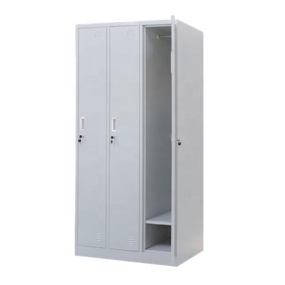 China (Other)RTD Household Goods Cabinet Hot Sale Office Furniture Adjustable Cheap Steel Locker Locker With 3 Doors for sale