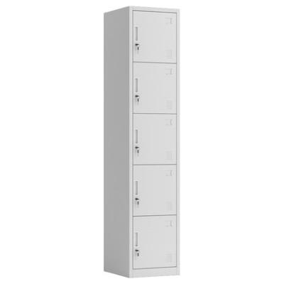 China High Quality RTD Adjustable Hot Selling Office Furniture Steel Metal Wardrobe Clothing Cabinet Cabinet Locker (Other) With 5 Door Household for sale