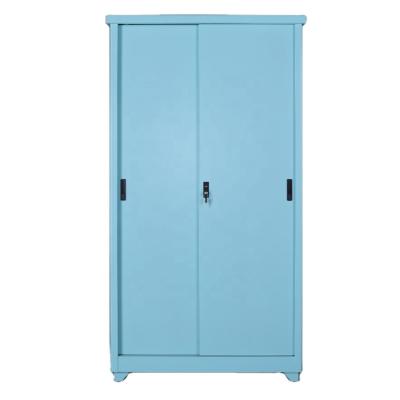 China Balcony Waterproof Modern Steel Closet Household Metal Furniture Living Room RTD Locker Sliding Door Storage Cabinet Waterproof Cabinet for sale