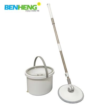 China Durable Twist Broom 360 Rotation Mop Bucket Flat Microfiber Mop With Bucket for sale