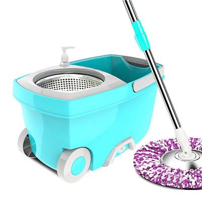 China Sustainable Broom Spin Bucket Easy Spin Slide Mop Bucket for sale