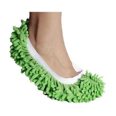 China Chenille Multi-Function Viable Fiber Multi-Functional Fiber Slippers Washable Dust Mop Slippers Dusting Foot Cleaning Socks for sale