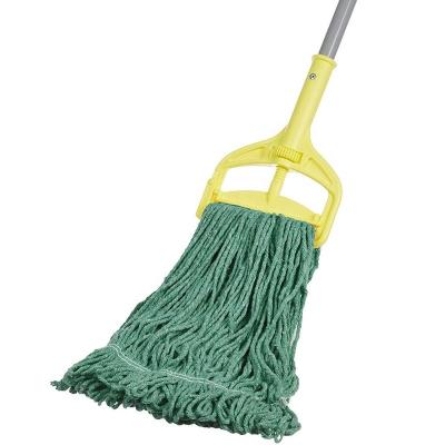 China Sustainable Heavy Duty Cotton Wet Mop Variable String Broom Cotton Mop for sale