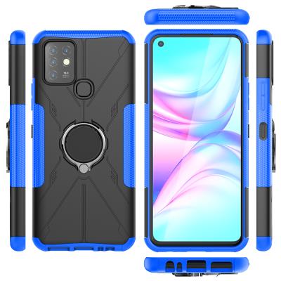 China Shockproof For Infinix 10 Case Hot Luxury Ring Back Cover Stand Armor Shockproof Case For Infinix Hot Hot 10S 10I Phone Case for sale