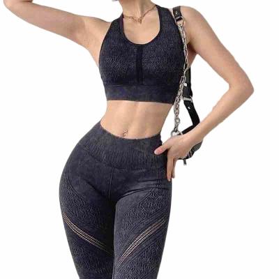 China Breathable Wholesale Fitness Wear Sexy Yoga Bra And Pants Sets Fitness & Yoga Wear High Quality Women Active Wear Workout Yoga Sets for sale