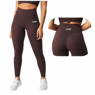 China Breathable No Front Seaming 4 Way Stretch Buttery Soft High Waist Yoga Pants Gym Workout Leggings Women for sale