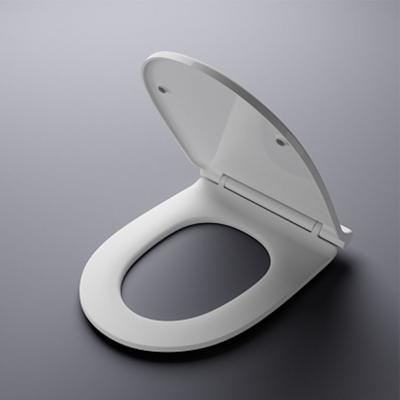 China UF Design Narrow Standard Sanitary White Plastic Toilet Seats Soft Slim Toilet Seat for sale