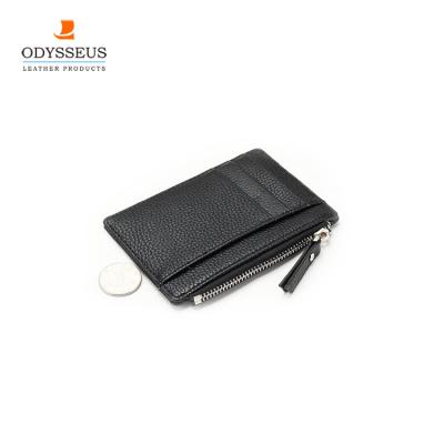 China rfid-blocking protect your personal information factory price rfid blocking genuine leather credit card holder for sale