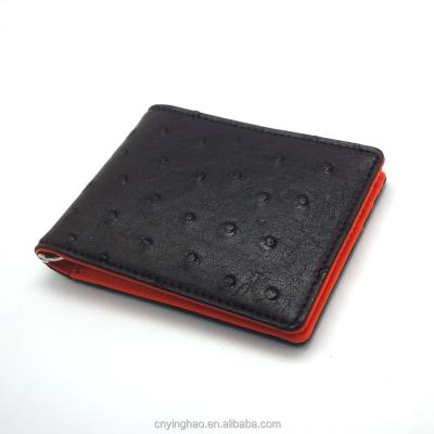 China RFID-blocking protects your personal information custom men's leather money clip for sale