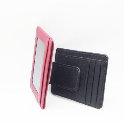 China Normcore/Minimalist Hot Selling On Line Store Card Holder Money Clip Available Leather Wallet for sale