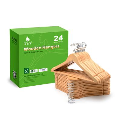 China EXHIBIT new 2020 trending products there are lotus maple and other different kinds of materials custom hangers (24 packs) for sale