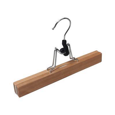 China Durable solid wood wooden panty bangs hangers for sale