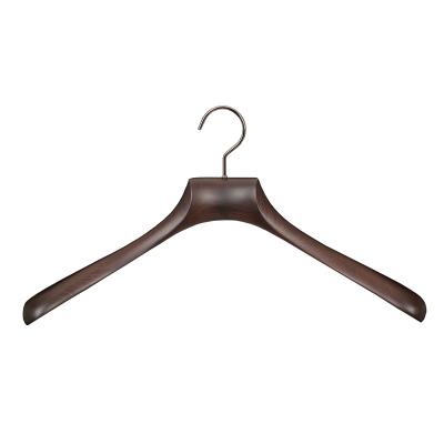 China SHOW Buying Luxury Custom Made Wood Top Fabric China Ali Baba Factory Directly Supply Wooden Coat Hanger for sale