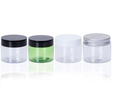 China 8oz Cosmetic Clear Acrylic Cream Plastic Jar Custom Size Pacakge Cosmetic Jars With Lids for sale