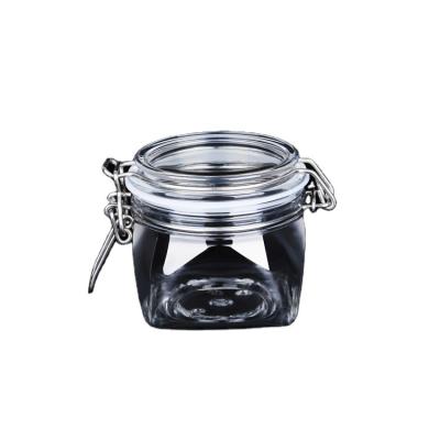 China Medical / Cosmetics Cream / Food Packaging Custom Size Clear Sealed Glass Storage Jar Food Jars Glass Jars With Lids From China for sale