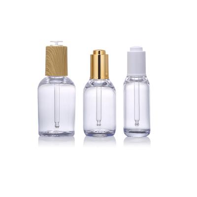 China Manufacturer Well Made Small Cosmetic Oil Serum Bottle Essence Bottle Custom Dropper Bottles for sale