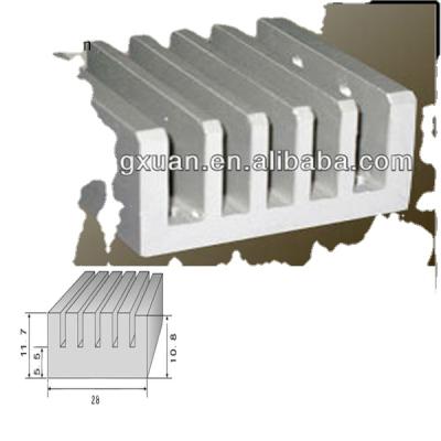 China Aluminum Radiator Al6063 t5 Radiator Enclosure Aluminum Extrusion Radiator Deep Treatment Radiator for sale