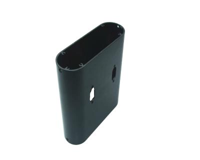 China Industry Electronics Black Anodized Shell 6063 T5 Aluminum Extruded Profile for sale