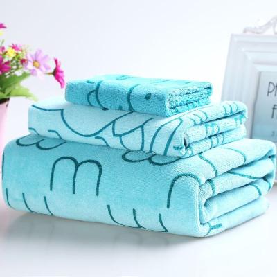 China QUICK-DRY China Supplier Directly Hot Sell Microfiber 3 Pieces Towel Set Custom Bath Towel Gift Set for sale