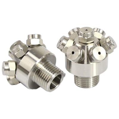 China Industrial Party Custom Machined Multi Fixed Spray Head Tank Wash Nozzle for sale