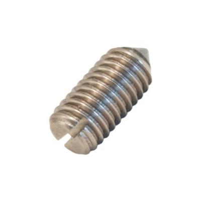 China Pan CNC Machining Non Standard Slotted Set Screws With Taper Point for sale