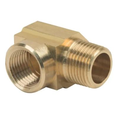 China General Industry High Precision Custom Brass Threaded Straight Elbow Hydraulic Hose Fitting for sale