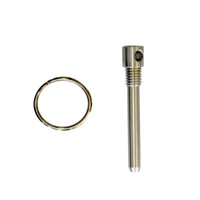 China Custom ZINC CNC Machining 303 Stainless Steel Quick Return Spring Locking Pin for sale