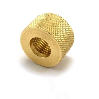 China Custom Machining Heavy Industry CNC Anodized Aluminum Thumb Knurled Nut for sale