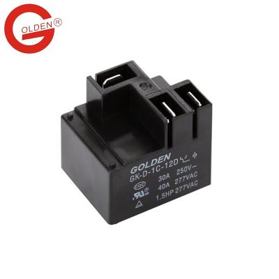 China GK-D 30A 40A AC DC SPNO 12VDC Sealed NC Power Relay for sale