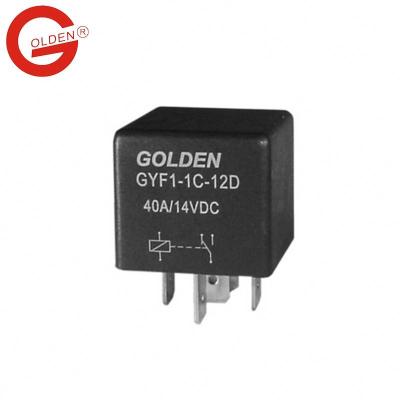 China GYF1 Parts Automotive Relay Box 4pins 5 Pins 6v 12v 24v 20a 30a 40a Auto Electrical Relay For Car Relay Car Automotive Relay Customizable for sale