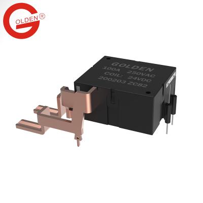 China ZC82 Sealed Golden Relay 120A 250VAC UC3 Compliances Latching Relay For Electric Meter for sale