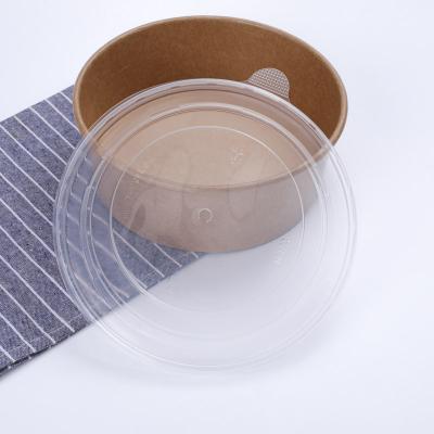 China High Quality Biodegradable Food Paper Bowl Sealed Against Leaks Odorless Not Deformed Kraft Paper Bowl for sale