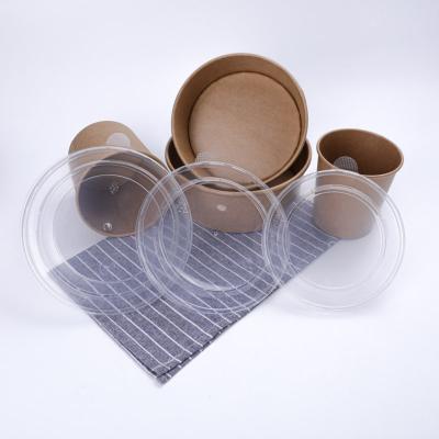 China Biodegradable Custom Printing Food Grade Wrapping Paper Disposable Waterproof Microwavable Bowl With PP Paper Lid On Sale for sale