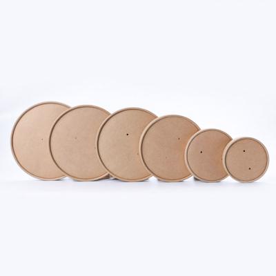 China High Quality Disposable Paper Lid For Wrapping Paper Bowl Coffee Cup Take Away Food Packing Container Soup Cup Lid On Sale for sale