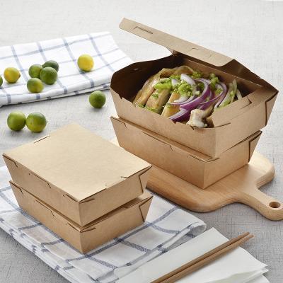 China Best Recyclable Selling Customized Logo Paper Box Kraft Paper Sleeve Box Packaging Paper Box Food For Lunch for sale