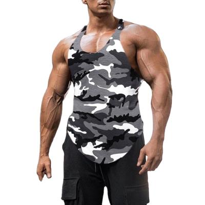 China QUICK DRY Mens Fitness Clothing Sleeveless Vest Shirt Plus Size Fitness Tank Tops For Men for sale