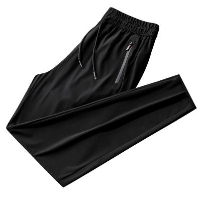 China Anti-wrinkle ice silk casual men's breathable pants plus size quick-drying men's summer trousers and pants 2021 for sale