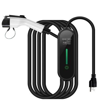 China Home EV Charger Wall Mounted Hot Selling Type1 Sae j1772 Ev Charger Level 1 Portable Charger 16A 120V 1.92KW  Nema 5-15P  With US Pugs for sale